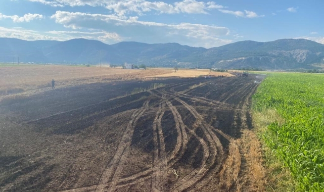 Burdur’da 20 dekar tarım arazisi küle döndü