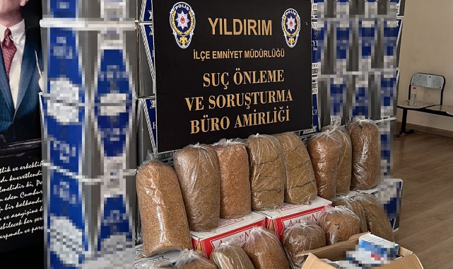 Bursa'da, 80 kilo kaçak tütün ele geçirildi