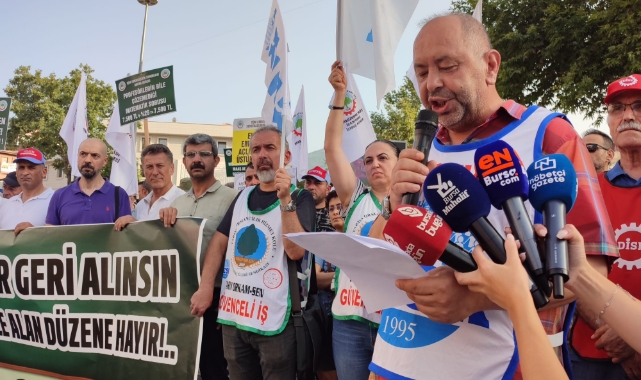 Bursa'da Kamu Emekçilerinden zam tepkisi!