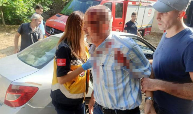 Bursa'da kayalıklardan düşen yaşlı adam kurtarıldı