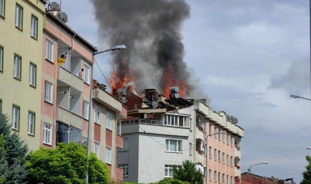 Bursa'da korkutan yangın