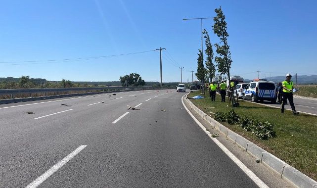 Bursa'da motosiklet devrildi: 1 ölü, 1 yaralı