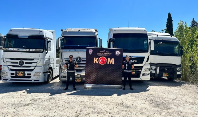 Bursa'da "TIRansformers" operasyonu: 13 gözaltı