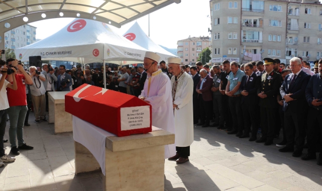 Çankırı şehidini uğurlardı