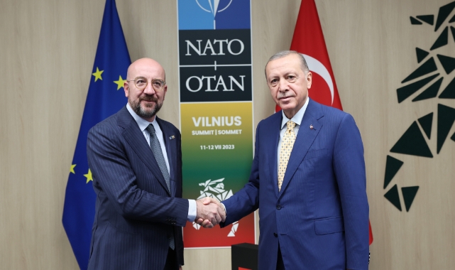 Cumhurbaşkanı Erdoğan Charles Michel görüştü