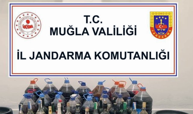 Datça’da Jandarmadan kaçak alkol operasyonu