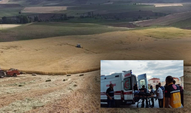 Dengesini kaybederek düştü, üzerinden traktör geçti