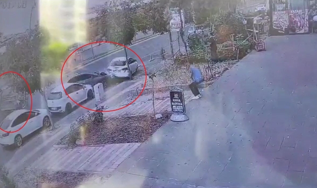 Diyarbakır’da 3’ü çocuk 5 kişinin yaralandığı kaza kamerada