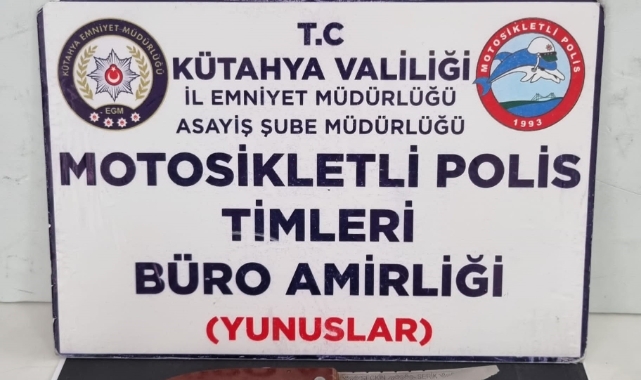 Durdurulan motosiklette uyuşturucu ele geçirildi