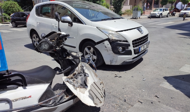 Edirne'de otomobil ile motosiklet çarpıştı