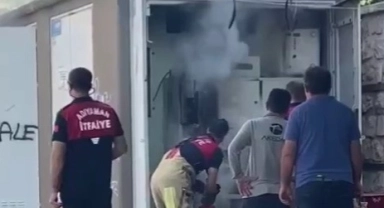 Elektrik trafosu alev aldı