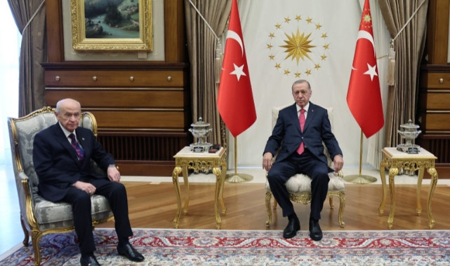 Erdoğan-Bahçeli görüşmesi sona erdi