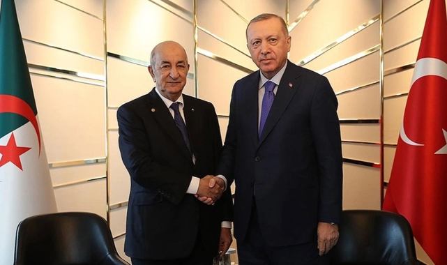 Erdoğan, Cezayir Cumhurbaşkanı Tebbun ile görüştü