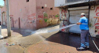 Eyyübiye’de sokak yıkama rutine dönüyor