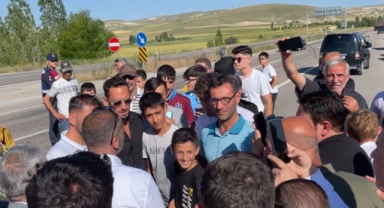 Hakan Çalhanoğlu Bayburt'ta coşkuyla karşılandı