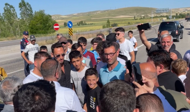 Hakan Çalhanoğlu Bayburt'ta coşkuyla karşılandı