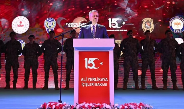 İçişleri Bakanı Yerlikaya, şehitleri andı