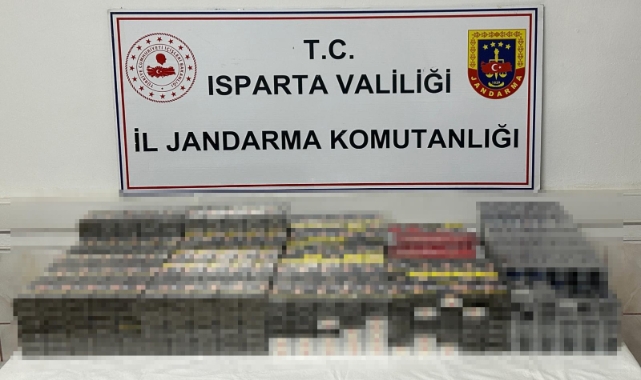 Isparta’da kaçak sigara operasyonu