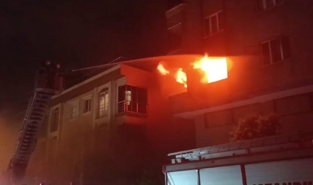 İstanbul’da 6 katlı binada yangın