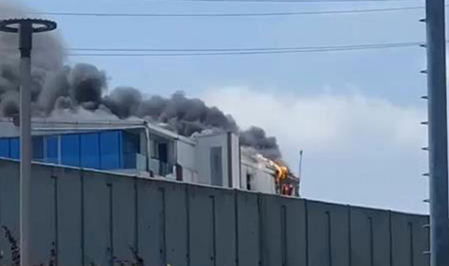 İstanbul'da fabrika yangını