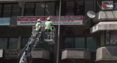 İzmir’de "Arapça tabela" mesaisi!
