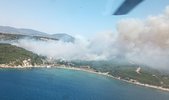 İzmir’deki yangında 4 orman işçisi dumandan etkilendi