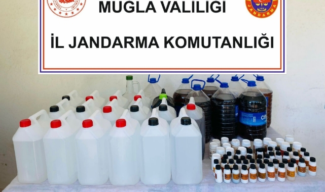Jandarma ekiplerinden kaçak alkol operasyonu