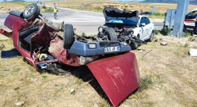 Kırıkkale'de feci kaza : 6 yaralı