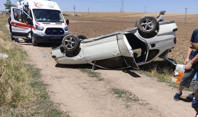 Kırıkkale'de otomobil şarampole devrildi: 4 yaralı