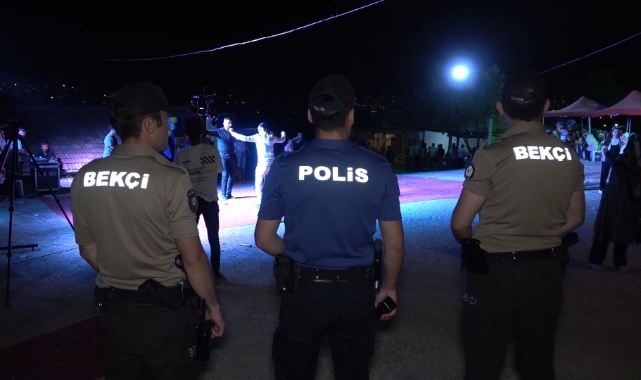 Kırıkkale Emniyet Müdürlüğü'nden düğün nöbeti