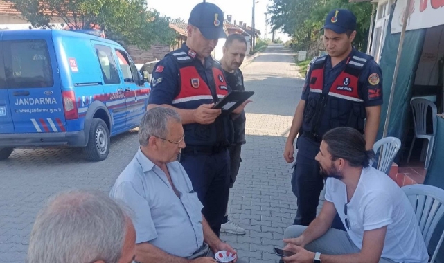 Kırklareli jandarmasından huzur ve güven uygulaması