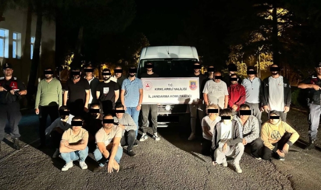 Kırklareli’nde 186 düzensiz göçmen yakalandı