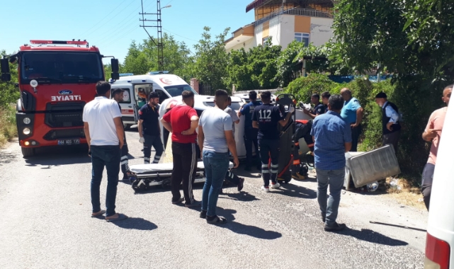 Kontrolden çıkan otomobil takla attı: 1 yaralı