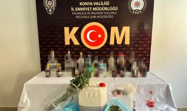Konya’da 'sahte içki' operasyonu