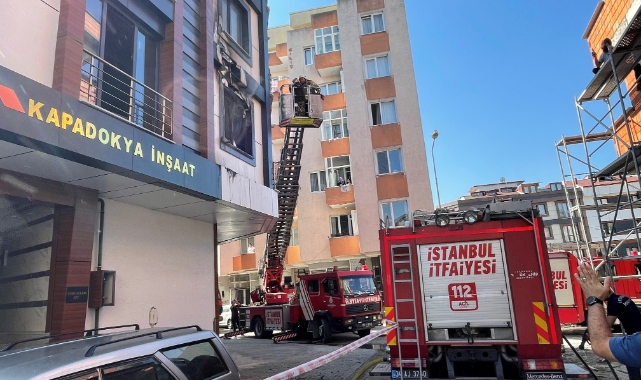 Küçükçekmece’de korkutan yangın