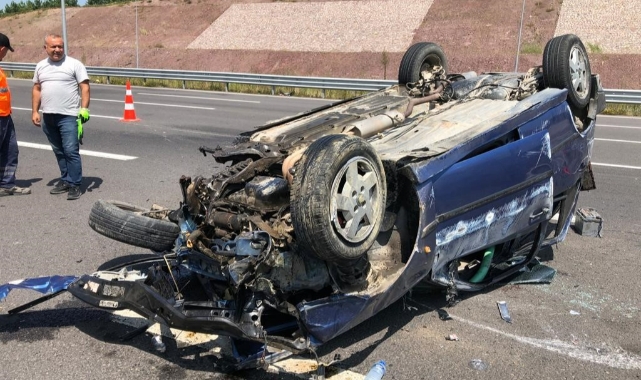 Kuzey Marmara’da otomobil takla attı! 5 yaralı