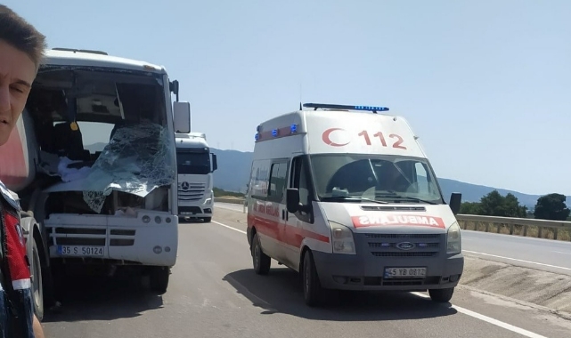 Maden işçilerini taşıyan servis kaza yaptı! 16 yaralı