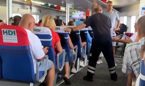 Marmara Denizi'nin ortasında korku dolu anlar