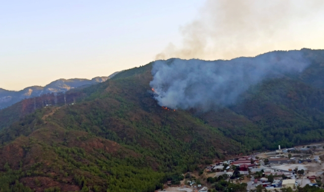 Marmaris orman yangını ile uyandı