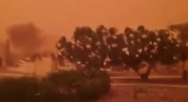 Meksika’da kum fırtınası hayatı felç etti!