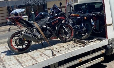 Motosiklet sürücülerine ceza yağdı