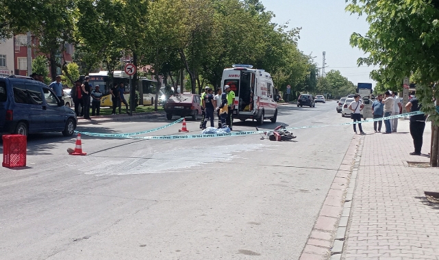 Motosiklet sürücüsü genç hayatını kaybetti!