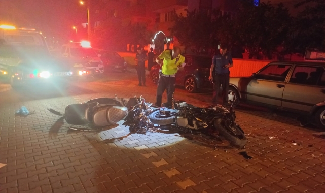 Motosikletler çarpıştı: 4 yaralı