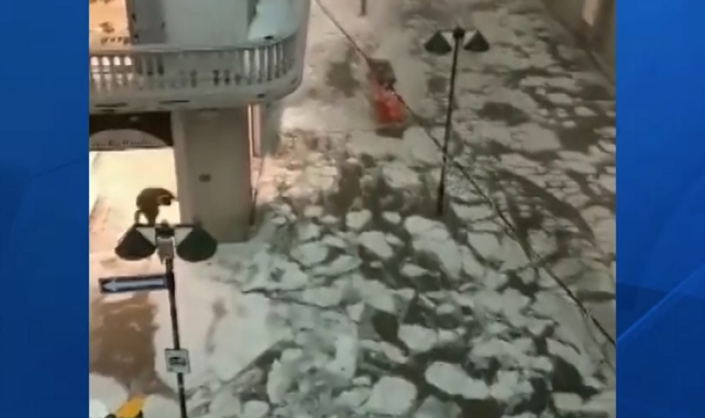 Önce kavurucu sıcak sonra dolu fırtınası!