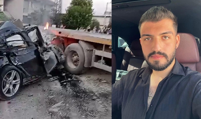 Otomobil TIR'ın dorsesine saplandı! 1 ölü