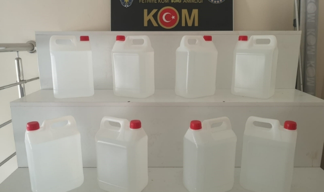 Polis ekipleri 140 litre etil alkol ele geçirildi