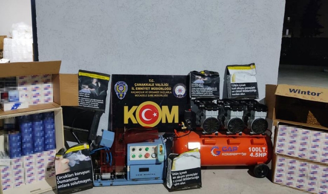 Tam 36 bin 200 adet kaçak sigara ele geçirildi