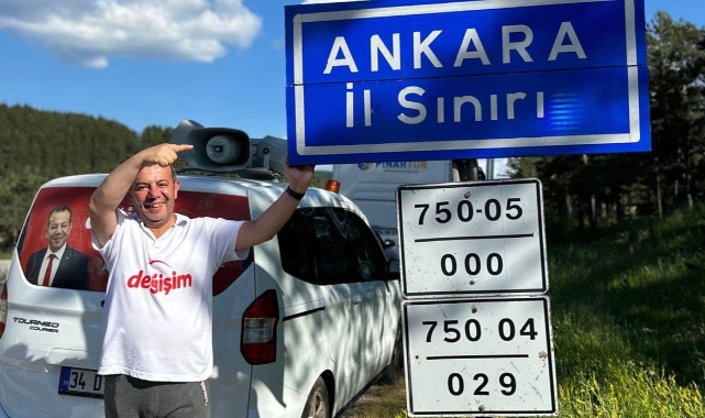 Tanju Özcan Ankara'ya vardı