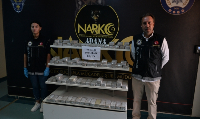 TIR'da 41 kilo 500 gram eroin ele geçirildi