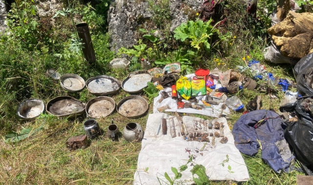 Tokat'ta PKK sığınağı bulundu!